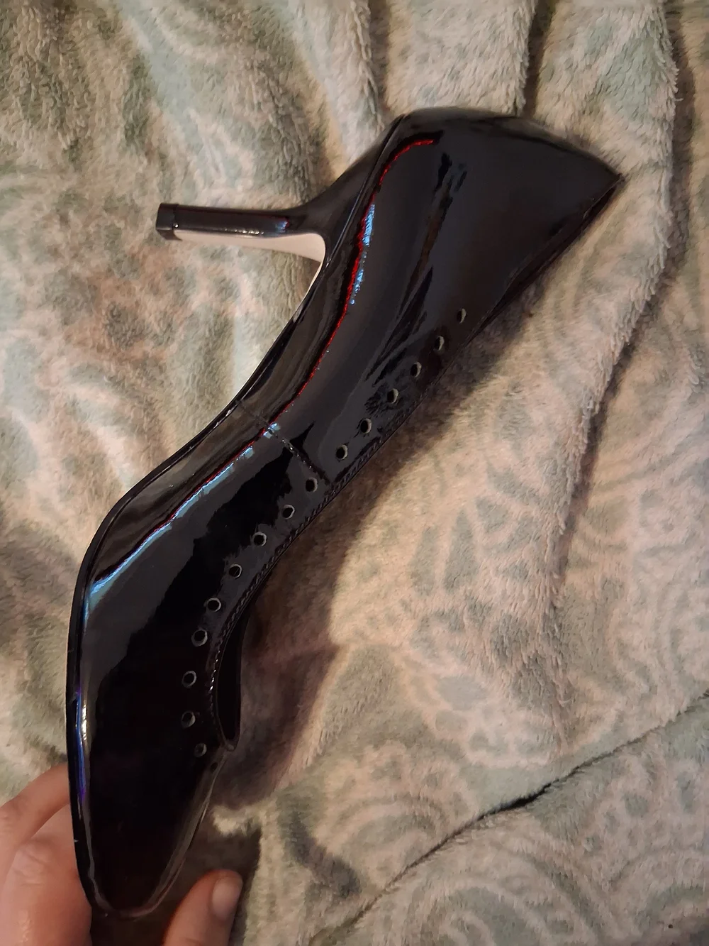 Kate Spade Black Patent Leather Ballet Heels